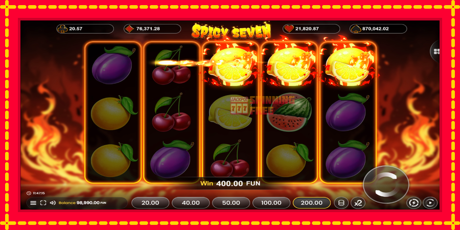 Spicy Seven 20 mesin slot dengan animasi cerah, gambar 4