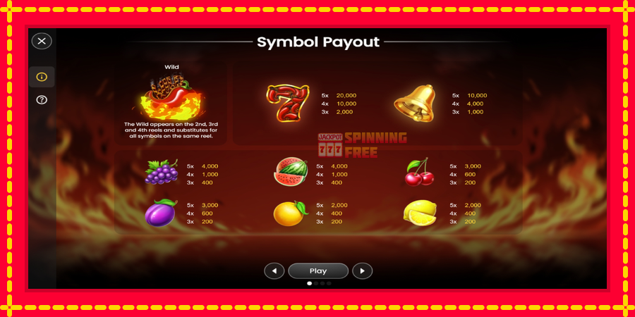 Spicy Seven 20 mesin slot dengan animasi cerah, gambar 5