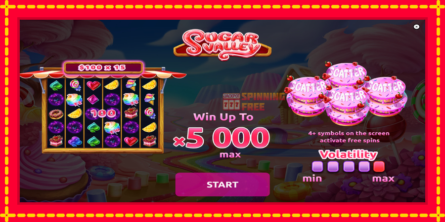 Sugar Valley mesin slot dengan animasi cerah, gambar 1