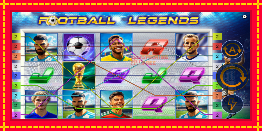 Football Legends mesin slot dengan animasi cerah, gambar 2