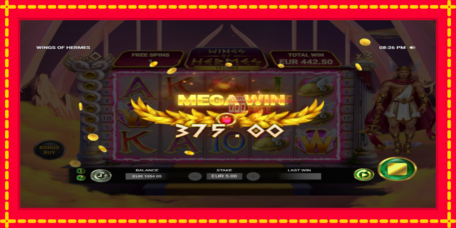 Wings of Hermes mesin slot dengan animasi cerah, gambar 4