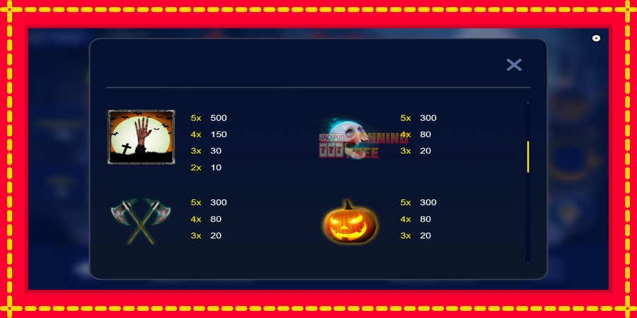 Creepy Halloween mesin slot dengan animasi cerah, gambar 6