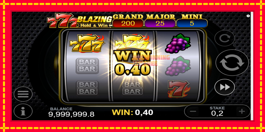 777 Blazing Hold & Win mesin slot dengan animasi cerah, gambar 3