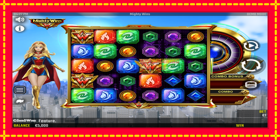 Mighty Wins mesin slot dengan animasi cerah, gambar 2