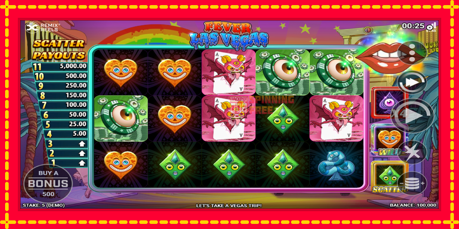 Fever Las Vegas mesin slot dengan animasi cerah, gambar 2