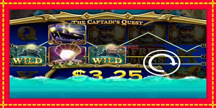 The Captains Quest mesin slot dengan animasi cerah, gambar 2