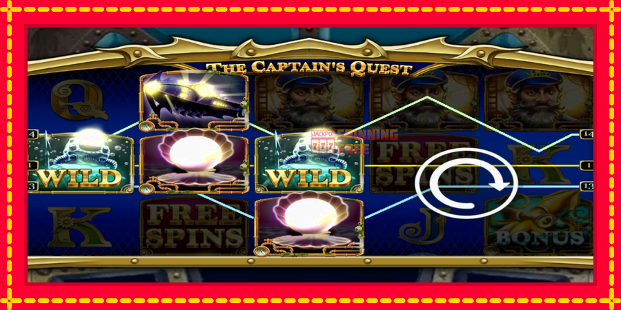 The Captains Quest mesin slot dengan animasi cerah, gambar 3