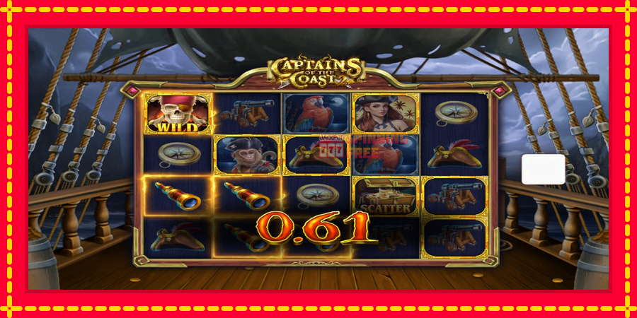 Captains of the Coast 2 mesin slot dengan animasi cerah, gambar 2