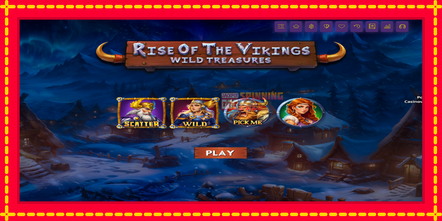 Rise of The Vikings - Wild Treasures mesin slot dengan animasi cerah, gambar 1