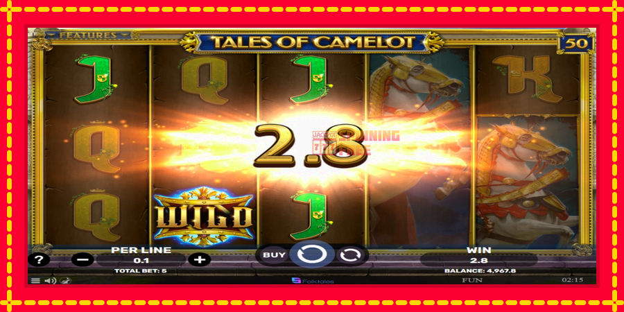 Tales of Camelot mesin slot dengan animasi cerah, gambar 3