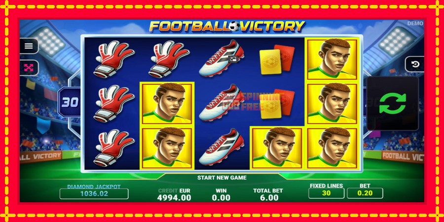 Football Victory mesin slot dengan animasi cerah, gambar 2