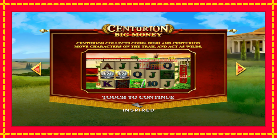 Centurion Big Money mesin slot dengan animasi cerah, gambar 1