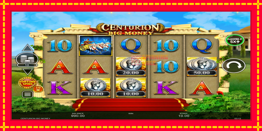 Centurion Big Money mesin slot dengan animasi cerah, gambar 2