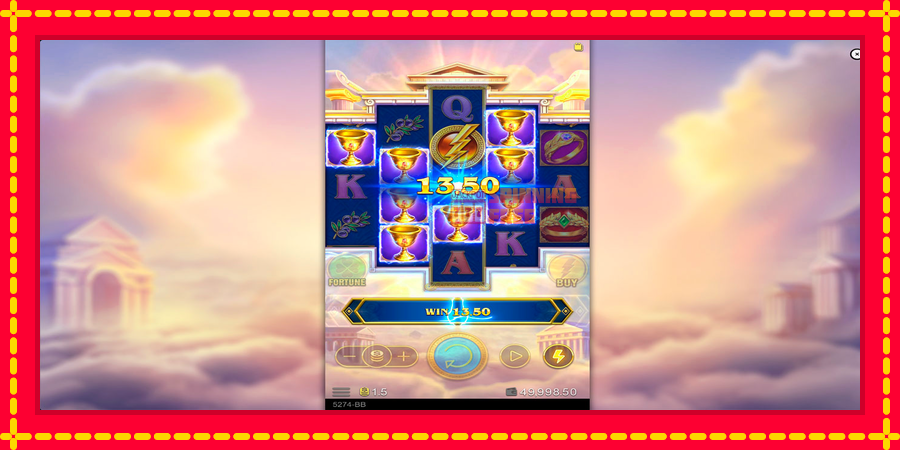 Zeus Rise mesin slot dengan animasi cerah, gambar 2