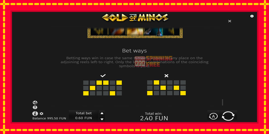 Gold of Minos mesin slot dengan animasi cerah, gambar 7