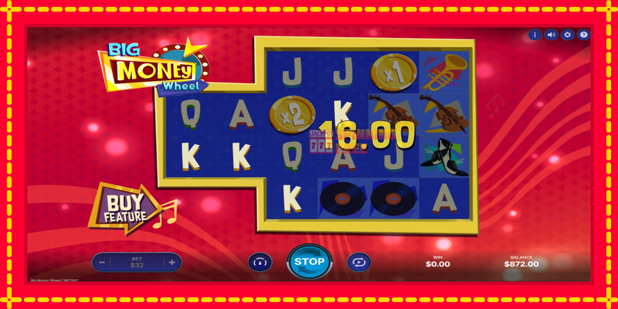 Big Money Wheel mesin slot dengan animasi cerah, gambar 3