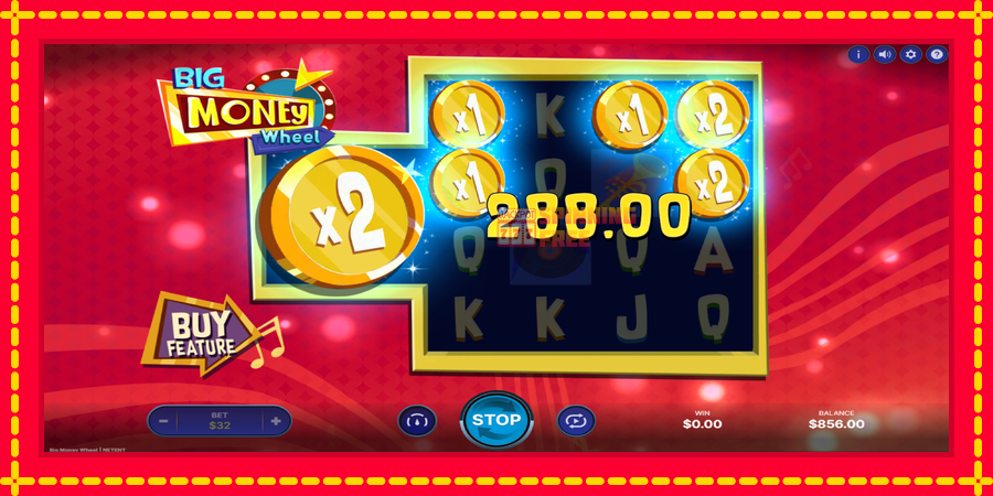 Big Money Wheel mesin slot dengan animasi cerah, gambar 4