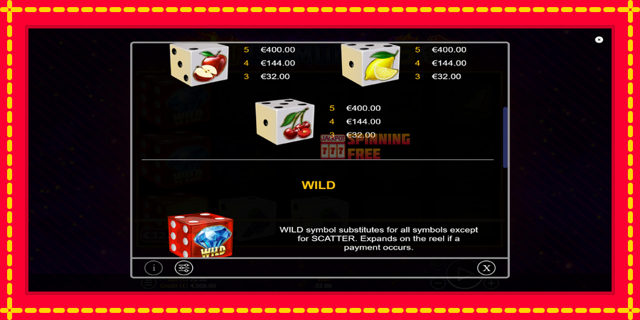 Hot Diamonds 5 Dice mesin slot dengan animasi cerah, gambar 6