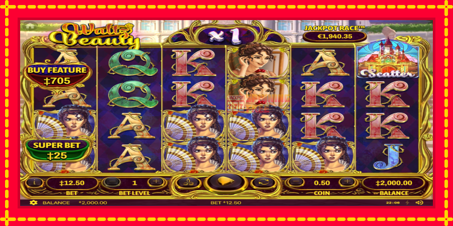 Waltz Beauty mesin slot dengan animasi cerah, gambar 1