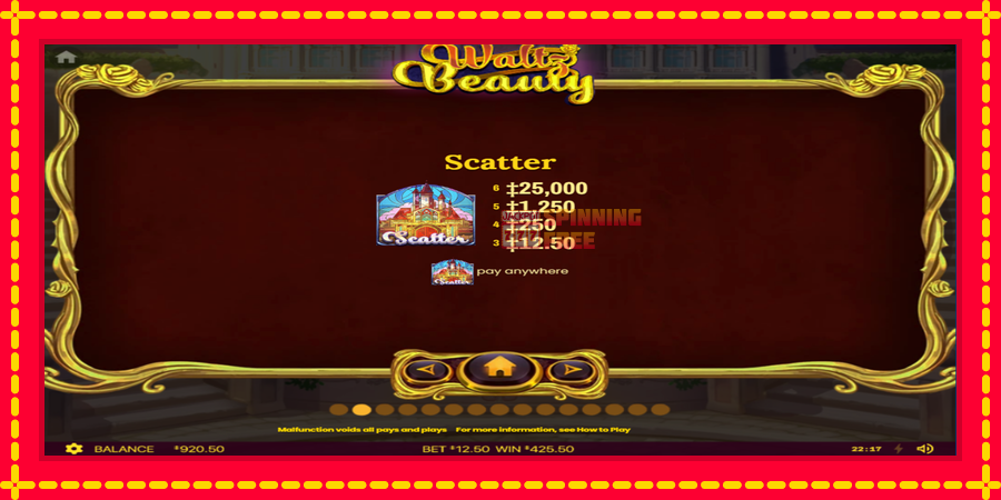 Waltz Beauty mesin slot dengan animasi cerah, gambar 6