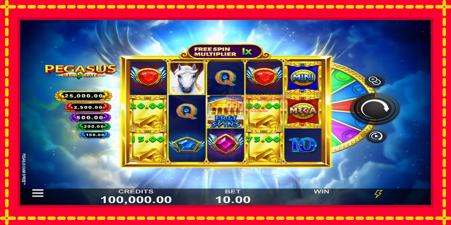 Pegasus Cash Spree mesin slot dengan animasi cerah, gambar 2