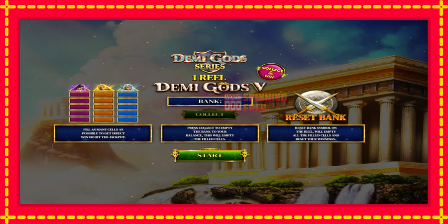 1 Reel - Demi Gods V mesin slot dengan animasi cerah, gambar 1