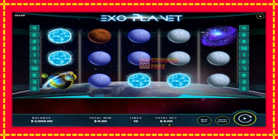 Exo Planet mesin slot dengan animasi cerah, gambar 1