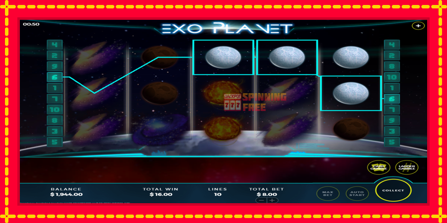 Exo Planet mesin slot dengan animasi cerah, gambar 2