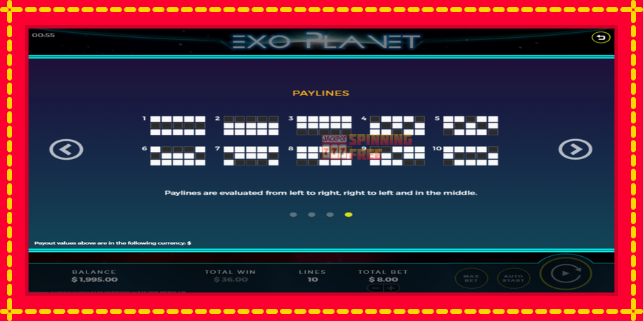 Exo Planet mesin slot dengan animasi cerah, gambar 6