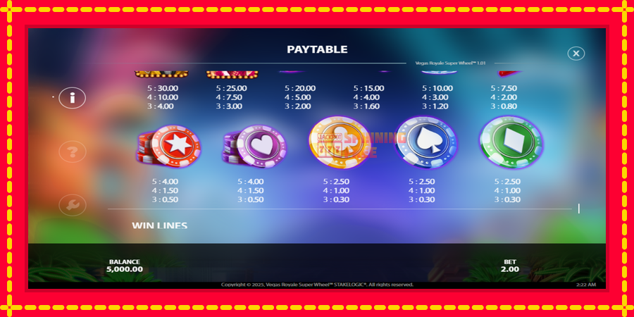 Vegas Royale Super Wheel mesin slot dengan animasi cerah, gambar 4