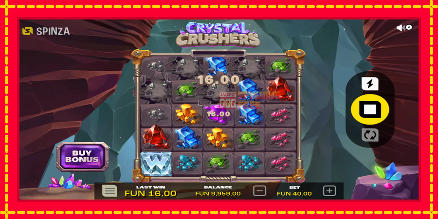 Crystal Crushers mesin slot dengan animasi cerah, gambar 3