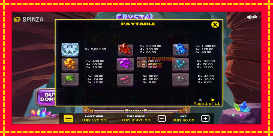 Crystal Crushers mesin slot dengan animasi cerah, gambar 5