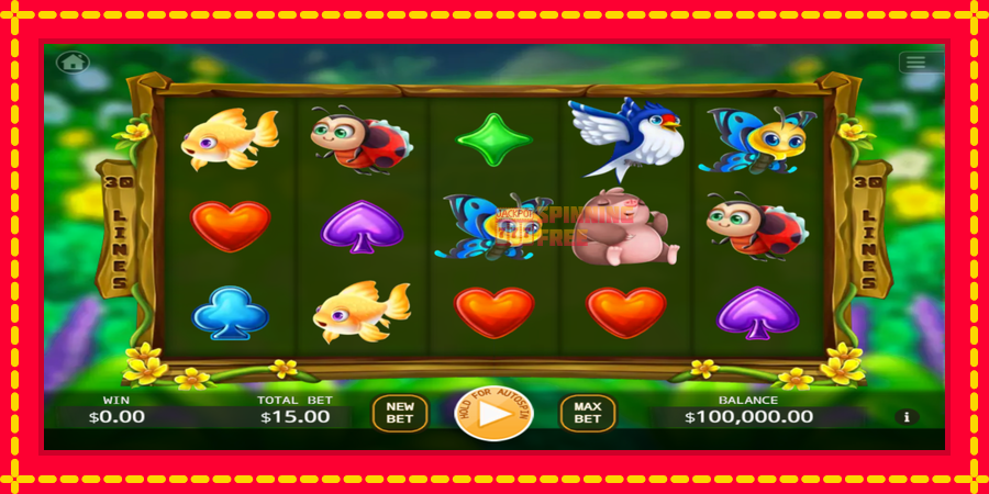 Thumbelina mesin slot dengan animasi cerah, gambar 1