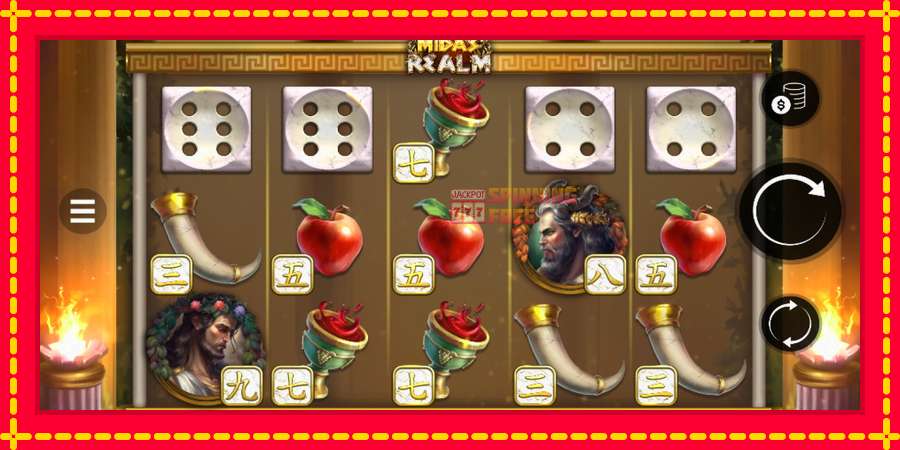 Midas Realm Dice mesin slot dengan animasi cerah, gambar 1