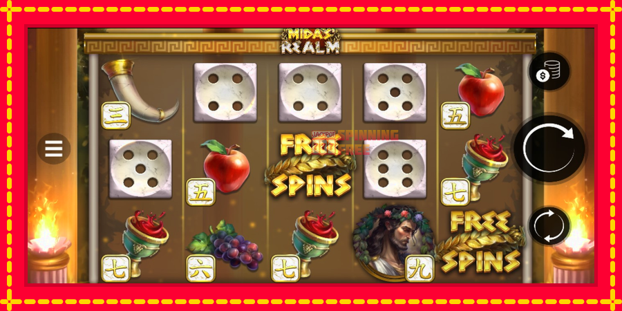 Midas Realm Dice mesin slot dengan animasi cerah, gambar 4