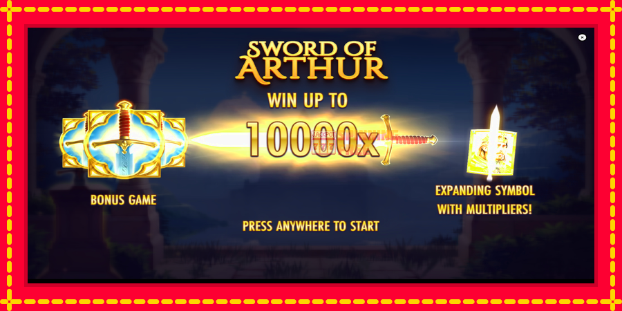 Sword of Arthur mesin slot dengan animasi cerah, gambar 1