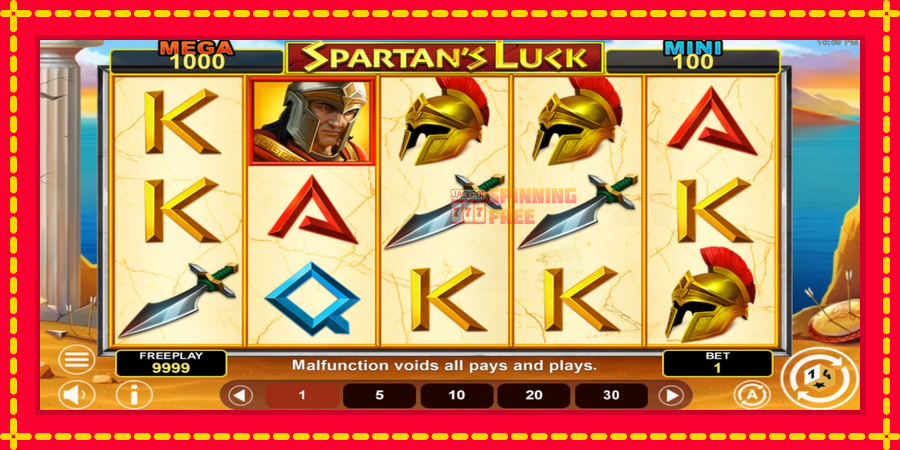 Spartans Luck Hold & Win mesin slot dengan animasi cerah, gambar 2