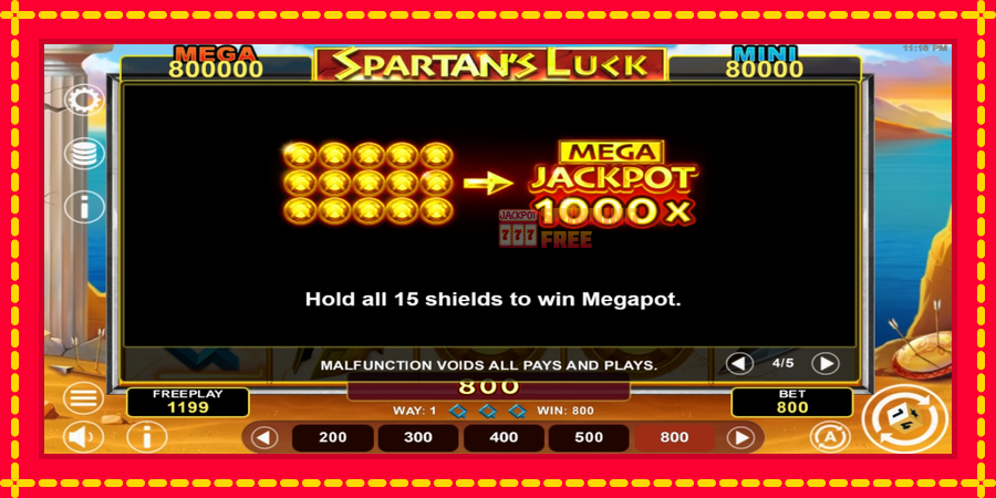 Spartans Luck Hold & Win mesin slot dengan animasi cerah, gambar 7