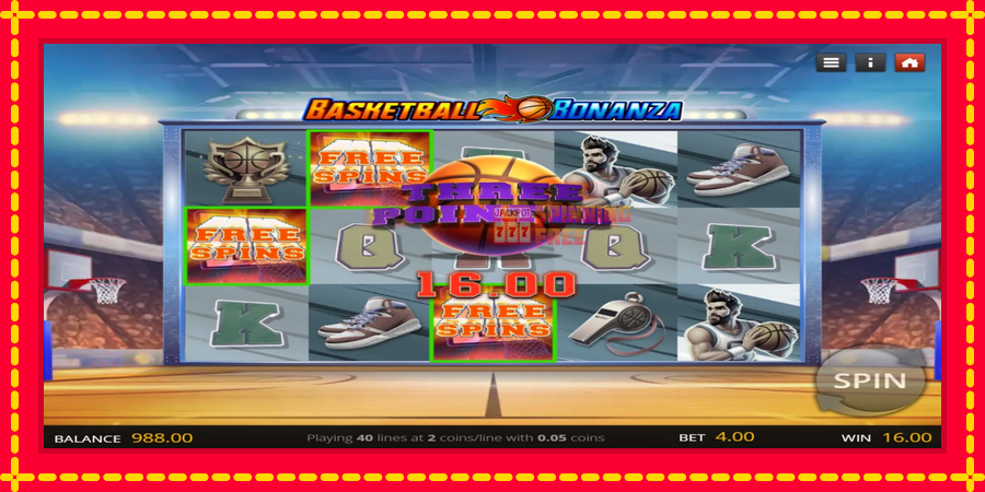 Basketball Bonanza mesin slot dengan animasi cerah, gambar 2