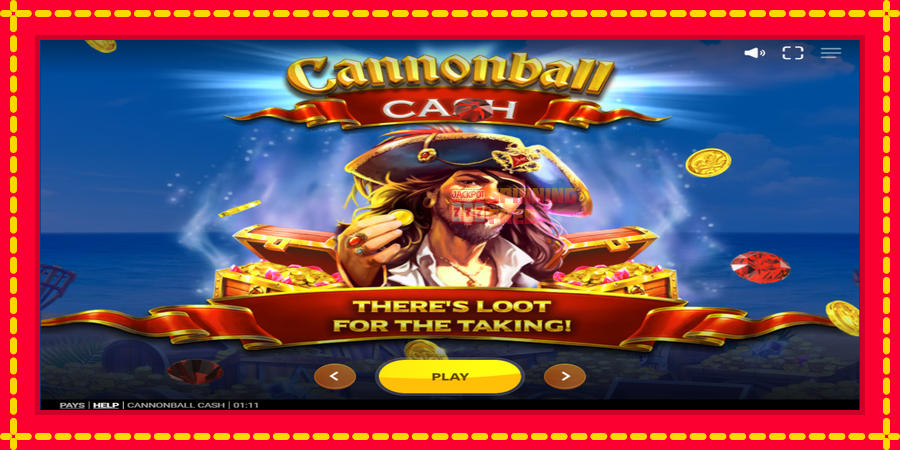 Cannonball Cash mesin slot dengan animasi cerah, gambar 1