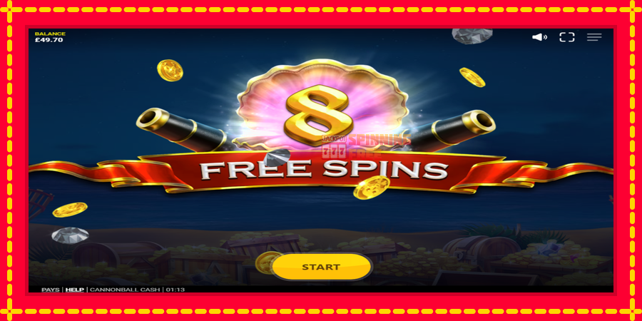 Cannonball Cash mesin slot dengan animasi cerah, gambar 4