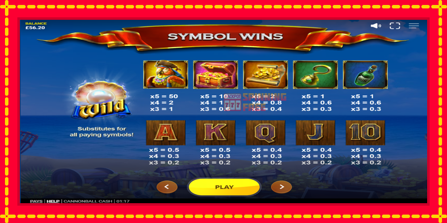 Cannonball Cash mesin slot dengan animasi cerah, gambar 6