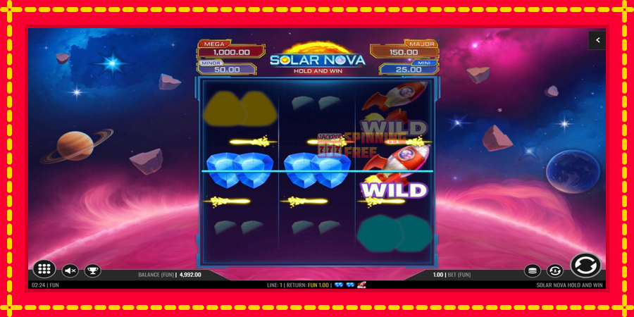 Solar Nova Hold and Win mesin slot dengan animasi cerah, gambar 3