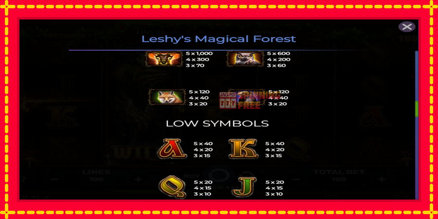 Leshys Magical Forest mesin slot dengan animasi cerah, gambar 6