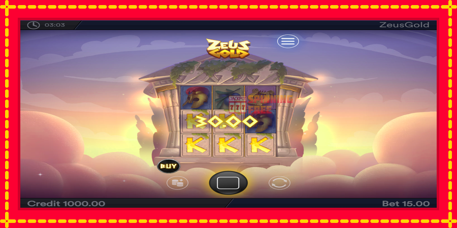 Zeus Gold mesin slot dengan animasi cerah, gambar 3