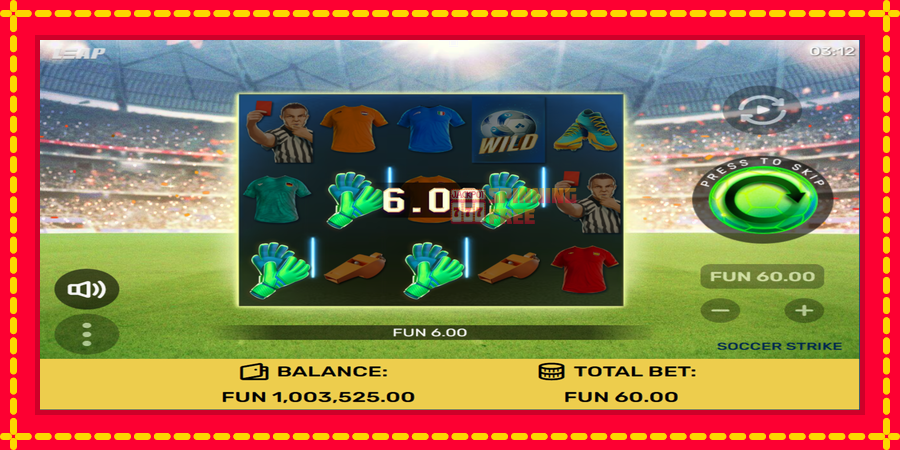 Soccer Strike mesin slot dengan animasi cerah, gambar 2