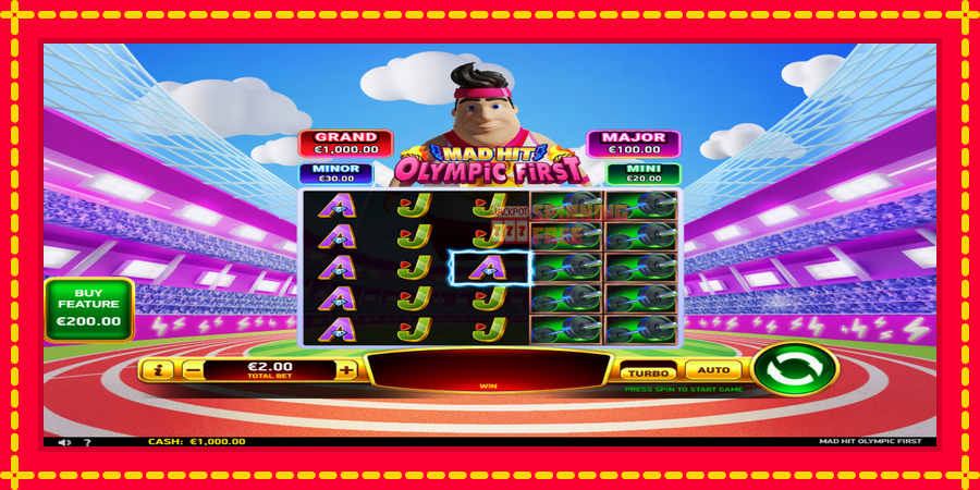 Mad Hit Olympic First mesin slot dengan animasi cerah, gambar 2