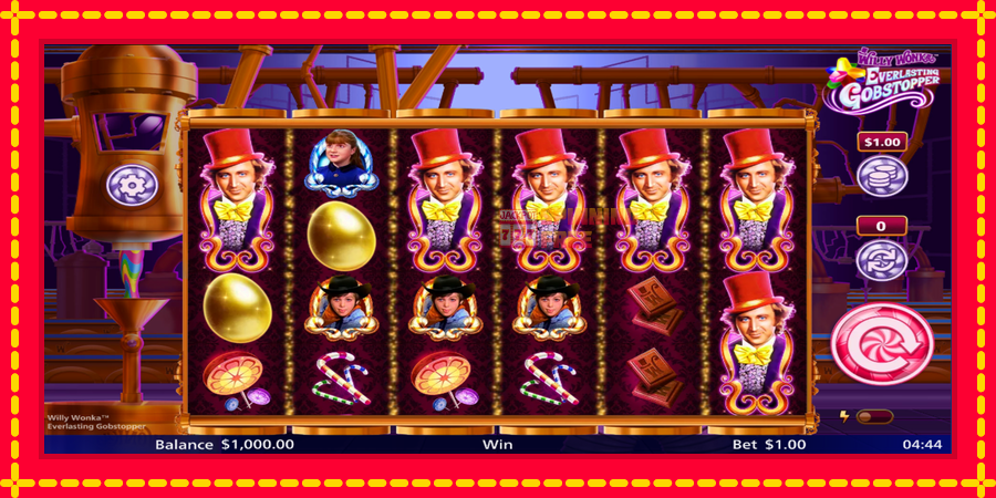 Willy Wonka Everlasting Gobstopper mesin slot dengan animasi cerah, gambar 2