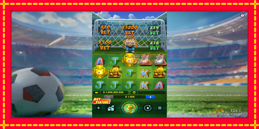 Football Fever mesin slot dengan animasi cerah, gambar 1