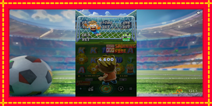 Football Fever mesin slot dengan animasi cerah, gambar 2